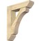 Ekena Millwork Legacy Slat Rough Sawn Bracket w/ Offset Brace, Douglas Fir, 8"W x 32"D x 38"H BKT0806X32X38LEC06RDF - alternate 1